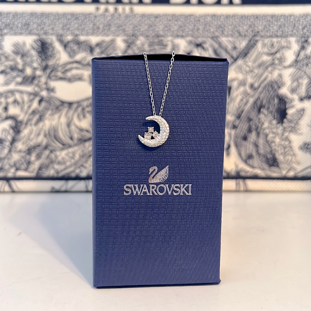 Swarovski moon necklace